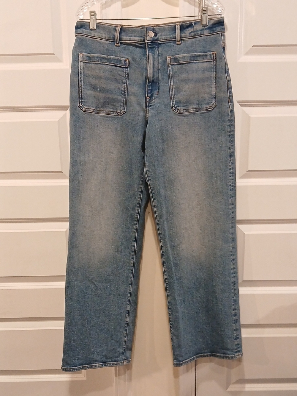 Madewell Emmet Wide Leg Jeans Patch Pocket Edition Atlin Wash Size 30 - Picture 2 of 8